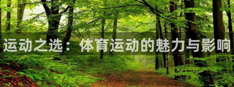 德国MK体育官方正版app集团：运动之选：体育运动的
